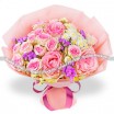 Пудровая нежность - букет из розовых роз 2